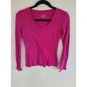 Old Navy Pink Long Sleeve Shirt Medium